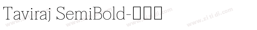 Taviraj SemiBold字体转换